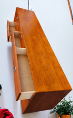 REFINISHED Mid-Century Modern Teak Dresser 9 drawers 4