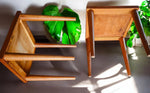 2 REFINISHED Mid Century Modern Teak End Tables or Stools 10