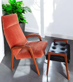 RESTORED Mid Century Modern Teak Foot Stool, Sweden 2
