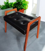 RESTORED Mid Century Modern Teak Foot Stool, Sweden 4
