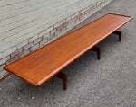 REFINISHED Mid Century Modern Teak Cocktail /Coffee Table or Bench 98