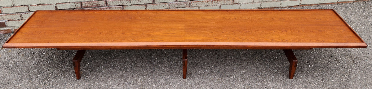 REFINISHED Mid Century Modern Teak Cocktail /Coffee Table or Bench 98