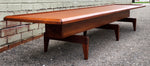 REFINISHED Mid Century Modern Teak Cocktail /Coffee Table or Bench 98