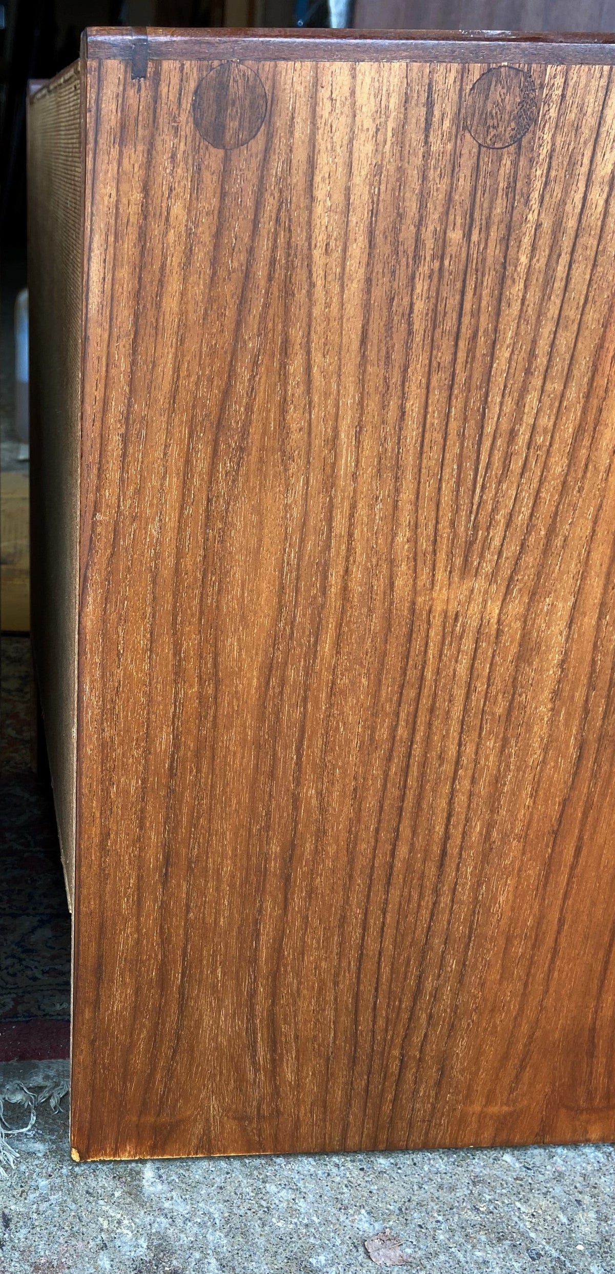 RENT of Vintage Mid Century Modern Teak Nightstands (set of 2)
