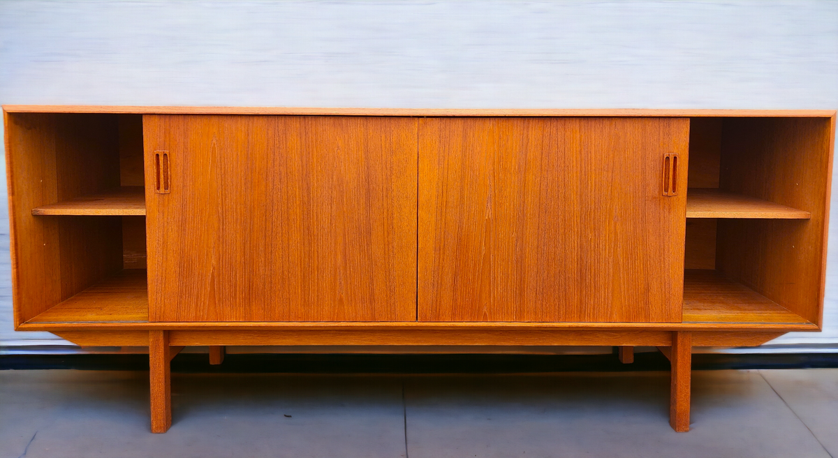 REFINISHED Mid Century Modern Teak Sideboard Credenza 72