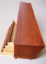 REFINISHED Mid Century Teak Sideboard Credenza Buffet 79