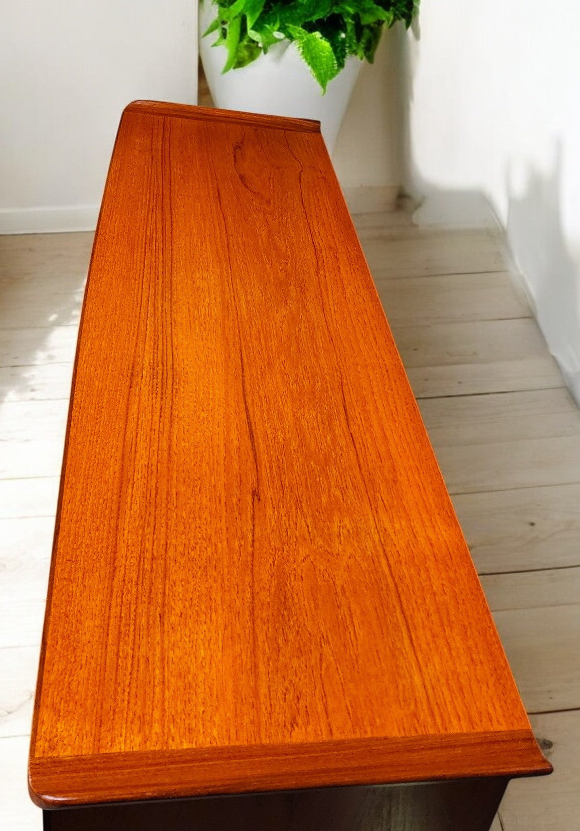 REFINISHED Mid Century Modern Teak Sideboard by R.Huber 63"