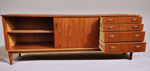 REFINISHED Mid Century Teak Sideboard Credenza Buffet 79