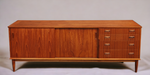 REFINISHED Mid Century Teak Sideboard Credenza Buffet 79
