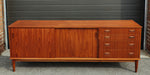 REFINISHED Mid Century Teak Sideboard Credenza Buffet 79