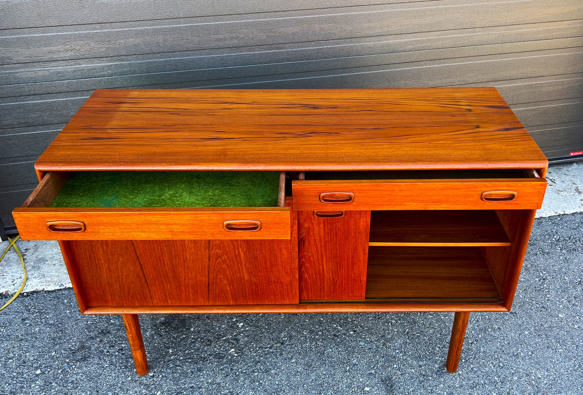 REFINISHED Mid Century Teak Sideboard Buffet 48