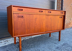 REFINISHED Mid Century Teak Sideboard Buffet 48