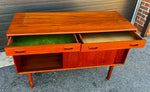 REFINISHED Mid Century Teak Sideboard Buffet 48