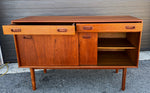 REFINISHED Mid Century Teak Sideboard Buffet 48