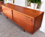 REFINISHED Danish Mid Century Modern Teak Sideboard Buffet 72