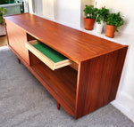 REFINISHED Danish Mid Century Modern Teak Sideboard Buffet 72