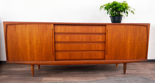 REFINISHED MCM Teak Sideboard by Danish Custom Furniture 7 ft