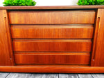 REFINISHED MCM Teak Sideboard by Danish Custom Furniture 7 ft 3