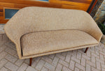 REFINISHED Mid Century Modern Teak Sofa by Gerhard Berg with wool upholstery 11