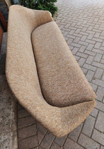 REFINISHED Mid Century Modern Teak Sofa by Gerhard Berg with wool upholstery 7