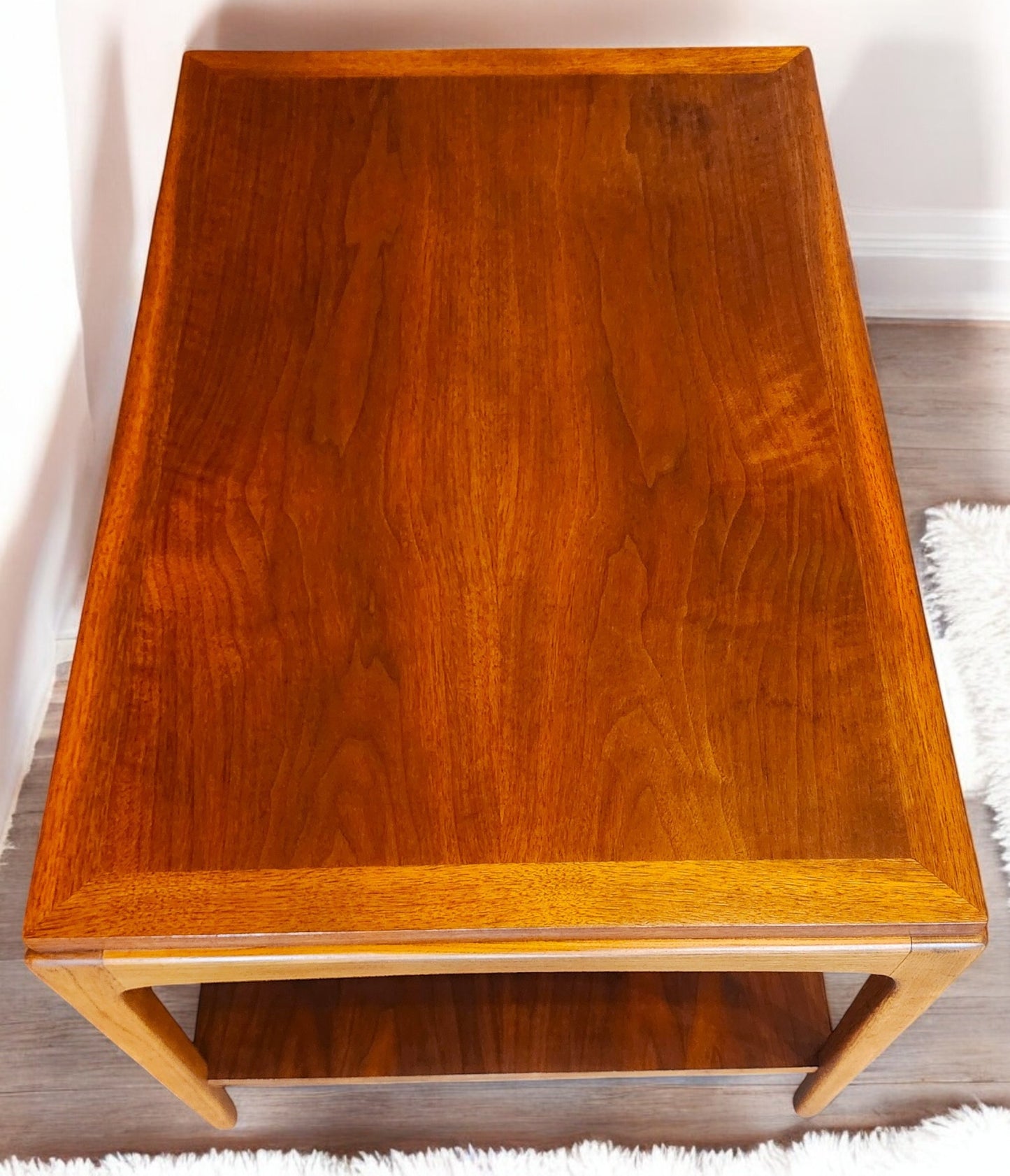2 REFINISHED Mid Century Modern Walnut Accent Tables by Lane