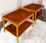2 REFINISHED Mid Century Modern Walnut Accent Tables by Lane 8