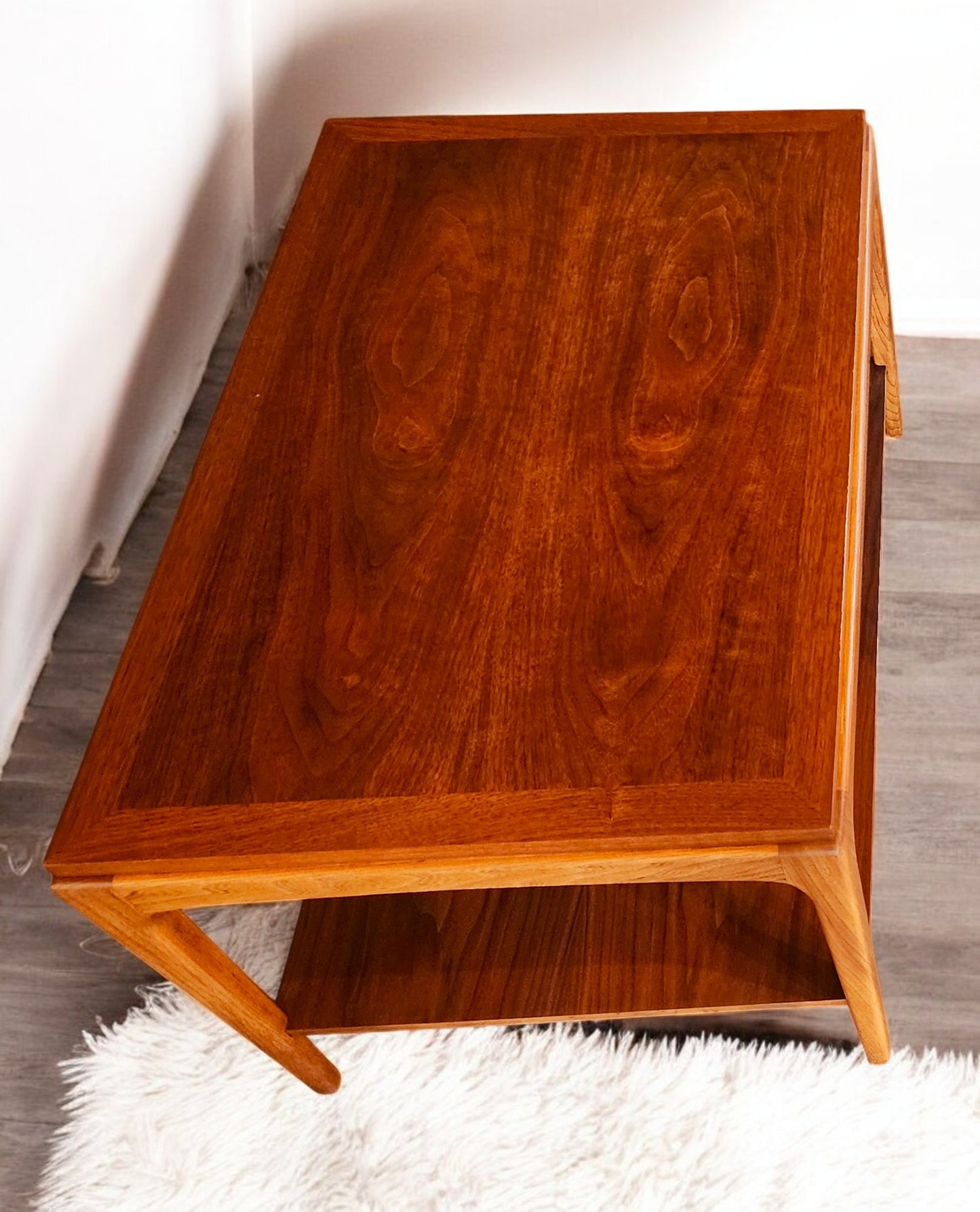 2 REFINISHED Mid Century Modern Walnut Accent Tables by Lane