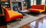 REFINISHED REUPHOLSTERED MCM Adrian Pearsall Walnut 2-PC Sectional 6