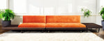 REFINISHED REUPHOLSTERED MCM Adrian Pearsall Walnut 2-PC Sectional 3