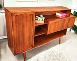 Sculptural Mid Century Modern Walnut Bar Cabinet 69