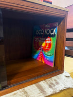 REFINISHED Mid Century Modern Walnut Wall Mounted Floating Cabinet 60