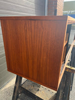 REFINISHED Mid Century Modern Walnut Wall Mounted Floating Cabinet 60