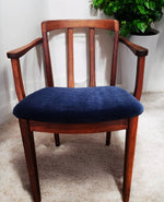 4 REFINISHED REUPHOLSTERED MCM Walnut Chairs by Honderich 7