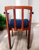 4 REFINISHED REUPHOLSTERED MCM Walnut Chairs by Honderich 11