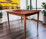REFINISHED Mid Century Modern Walnut Dining Table w 3 Leaves 38
