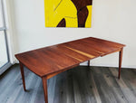 REFINISHED Mid Century Modern Walnut Dining Table w 1 Leaf 54