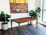 REFINISHED Mid Century Modern Walnut Dining Table w 1 Leaf 54