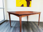 REFINISHED Mid Century Modern Walnut Dining Table w 1 Leaf 54