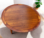 REFINISHED Mid Century Modern Walnut Round Coffee Table by Deilcraft D38