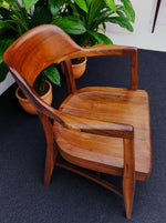 REFINISHED Mid Century Modern Jasper Walnut Sculptural Armchair 6