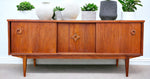 REFINISHED Mid Century Modern Walnut Sideboard Buffet 6 ft 12