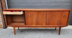 REFINISHED Mid Century Modern Walnut Sideboard Buffet 6 ft 8
