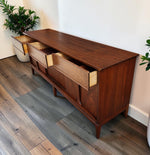 REFINISHED Mid Century Modern Walnut Sideboard 74