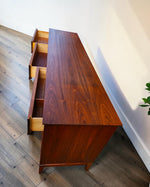 REFINISHED Mid Century Modern Walnut Sideboard 74