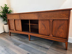 REFINISHED Mid Century Modern Walnut Sideboard 74