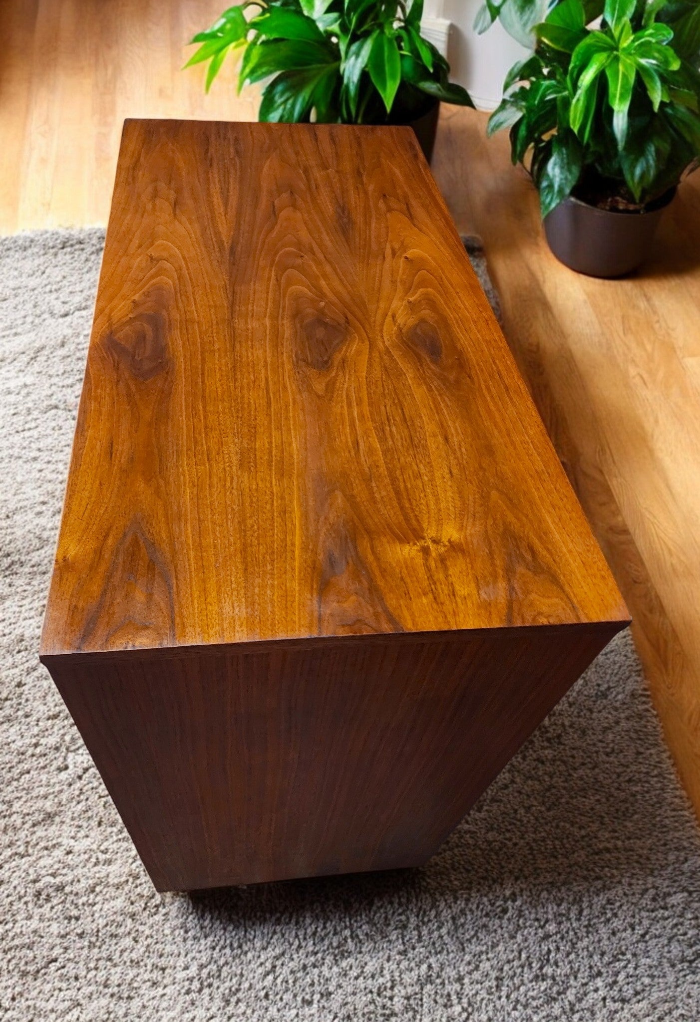 REFINISHED Mid Century Modern Walnut Tallboy 36"