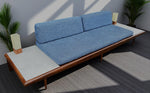 REFINISHED Mid Century Modern A. Pearsall Floating Sofa w End Tables 889-S 1