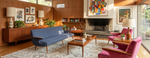 REFINISHED REUPHOLSTERED Mid Century Modern L. Tiengo Sofa & 2 Lounge Chairs 1