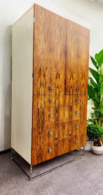 RESTORED Mid Century Modern Rosewood Dresser & Armoire by Roger Rougier 4