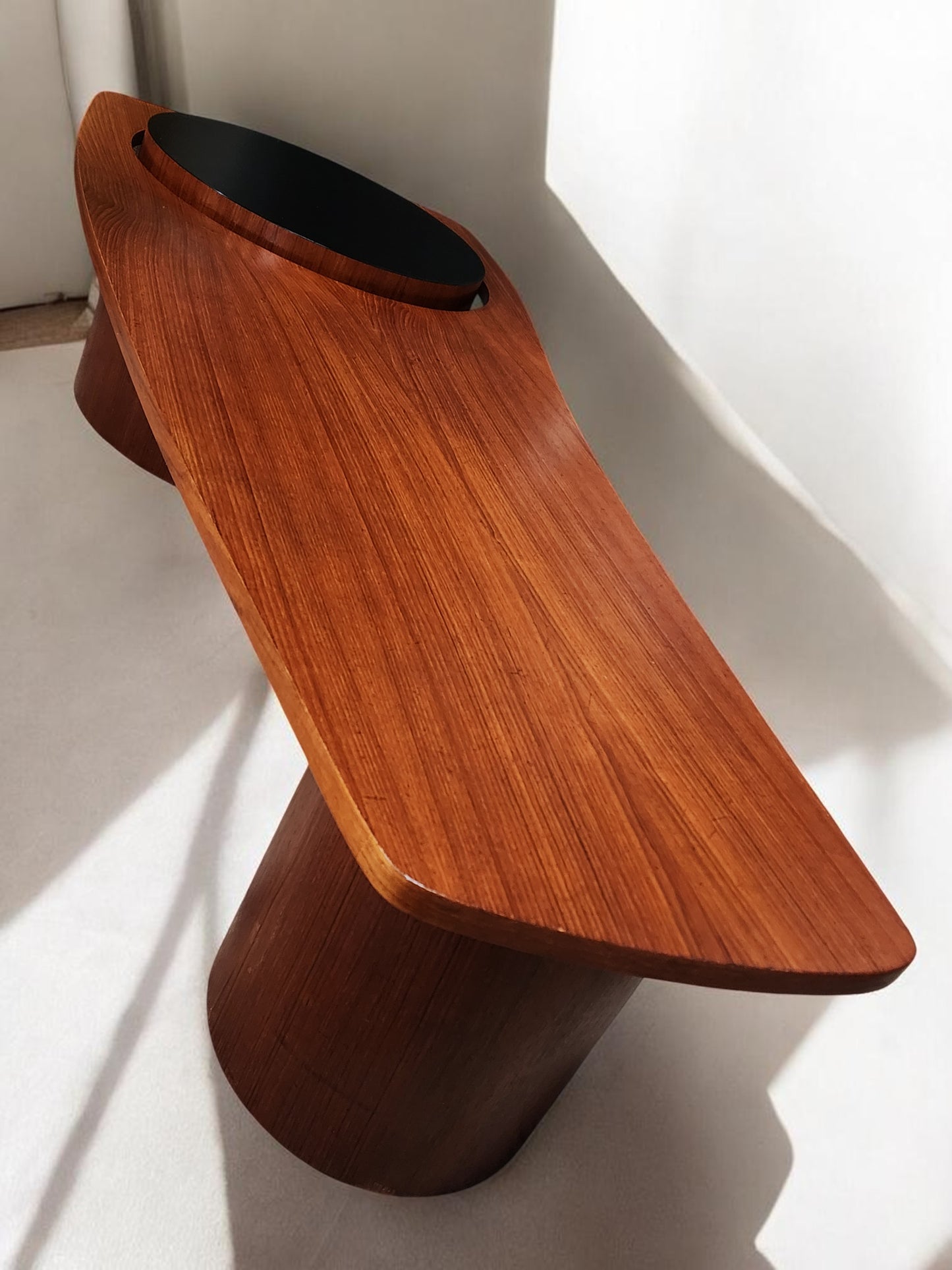 REFINISHED Mid Century Modern Teak Martini Coffee Table by RS Associates